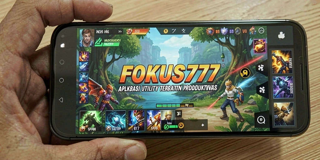 Screenshot utama FOKUS777 yang menampilkan antarmuka aplikasi Utility yang ramah pengguna.