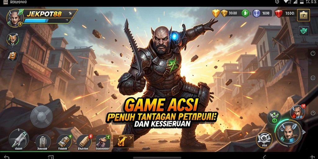 Gameplay seru JEKPOT88 menampilkan aksi mendebarkan.