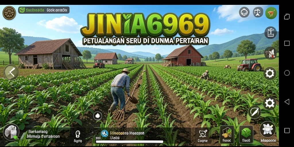 Tangkapan layar gameplay seru di kebun JIN69.