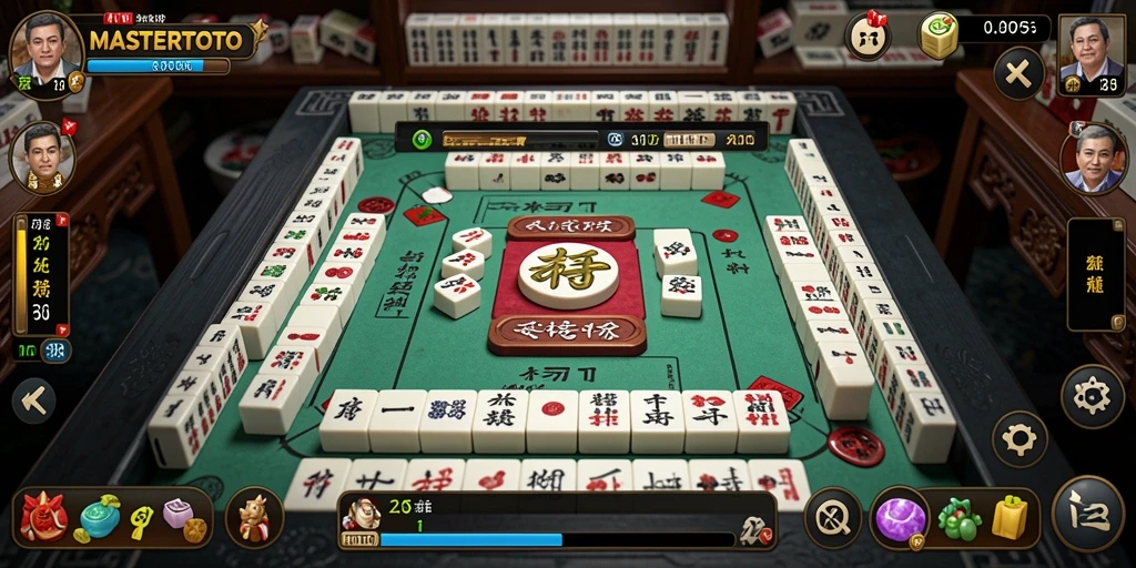 Tampilan permainan interaktif dalam MASTERTOTO dengan berbagai level Mahjong.