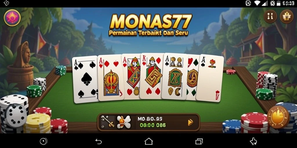 Tampilan gameplay MONAS77 yang seru dan interaktif.
