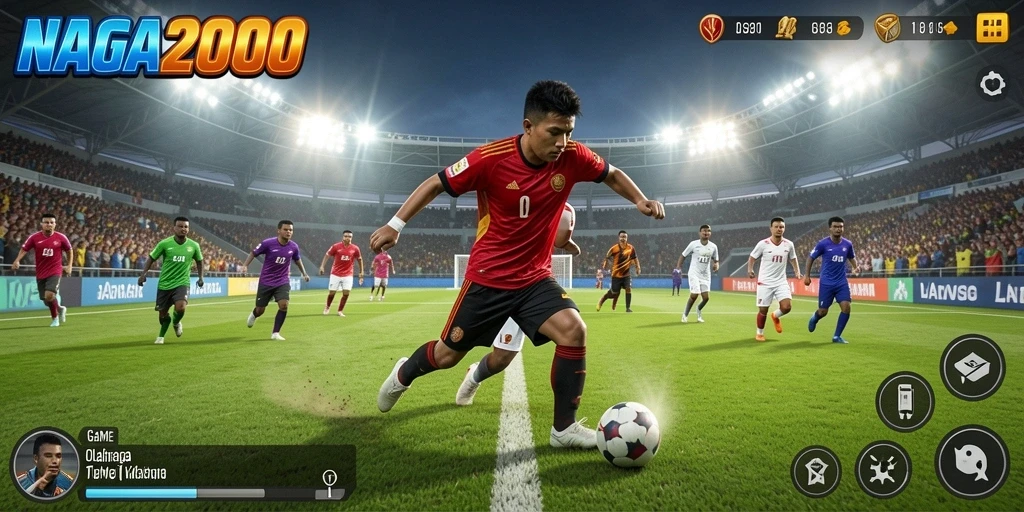 Tampilan gameplay <strong>NAGA2000</strong> yang menarik dengan aksi olahraga seru.