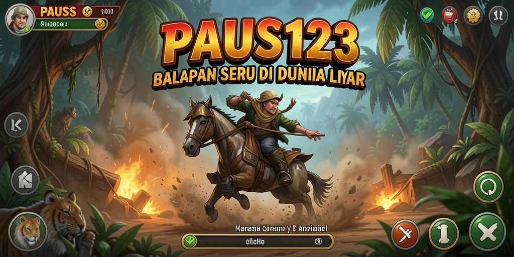 Tampilan gameplay PAUS123 yang penuh aksi dan kecepatan.