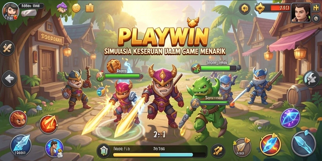 Tangkapan layar gameplay <strong>PLAYWIN</strong> yang menampilkan interaksi pemain dalam simulasi.
