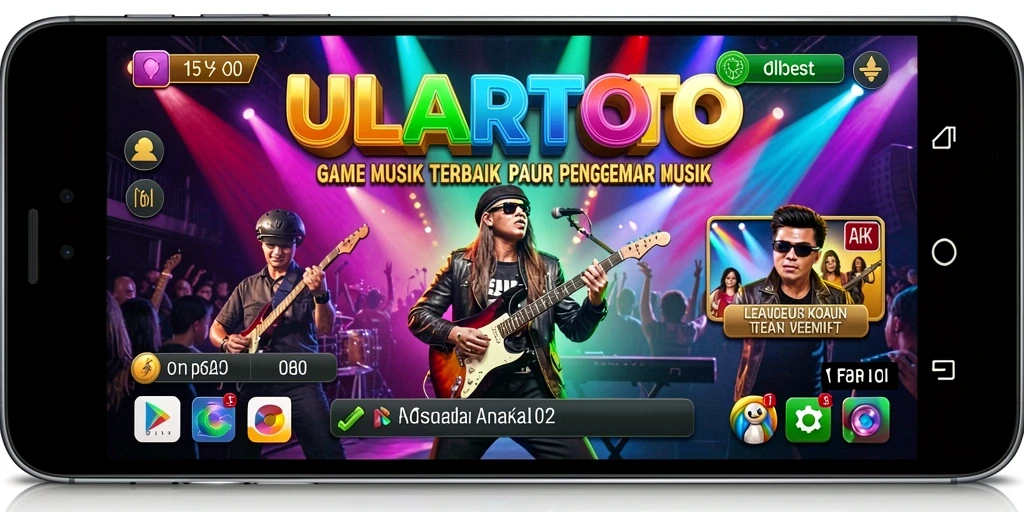 Screenshot gameplay ULARTOTO menampilkan interaksi musik yang seru.